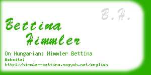 bettina himmler business card